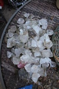 lot 394 image: Selenite and Citrine rock crystals