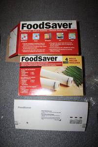 lot 257 image: Food Saver and Food Saver BagsRolls