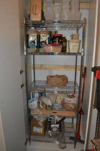 lot 269 image: Chrome metal Metro shelving unit only (not contents)
