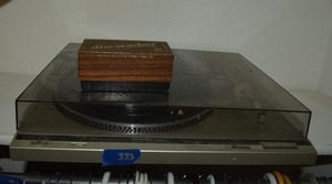lot 333 image: Vintage Technics Record player with record cleaner