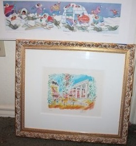 lot 354 image: Wall art Charles Cobelle artwork 336490 limited edition, Barbara Lavallees Arctic Club House print 11511500. Click on lot to see link for more information.