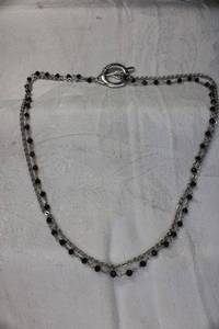 lot 21 image: Signed Tia (Tia Hayek, 2020- ) Sterling Silver necklace with toggle clasp. Marked Tia. 18L