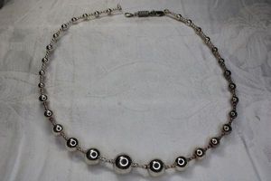 lot 136 image: Sterling Silver graduated bead necklace. 20L. Marked 925 on lobster clasp,