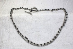 lot 149 image: Signed Tia (Tia Hayek, 2020 - ) Sterling Silver necklace with toggle clasp. Marked Tia. 18L