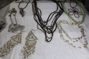 lot 220 image: Necklace selection. Varied materials lengths and styles.