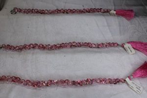 lot 232 image: Faceted Pink Topaz 7MM (3 strands), Orig Price $170 per strand