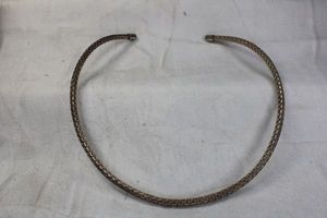 lot 242 image: Sterling Silver Omega choker. Marked 925 BA Indonesia on end cap.