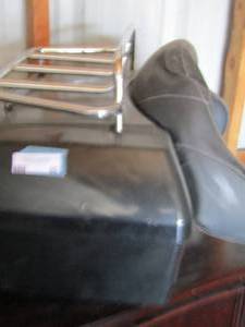 lot 95 image: Motorcycle back rest  luggage rack