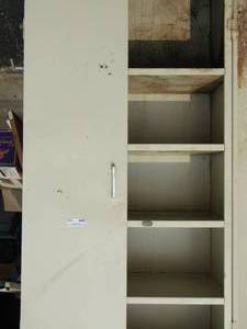 lot 134 image: 5 tier metal outdoor storage cabinet 65x30x15