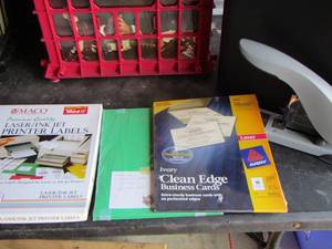lot 174 image: office items, printer labels , stapler plus more