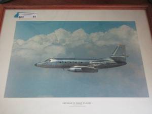 lot 45 image: JETSTAR 2  first flight August 1976, Lockheed Georgia company framed 1823