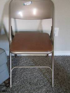 lot 54 image: metal folding chair