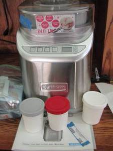 lot 206 image: Cuisinart ice cream maker like new
