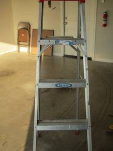 lot 249 image: Werner 5 step ladder