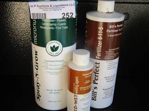 lot 252 image: liquid fertilizer qty 3 used