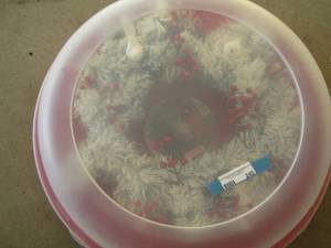 lot 245 image: Christmas door wreath in case