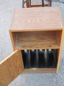 lot 112 image: single drawer side table with open bottom