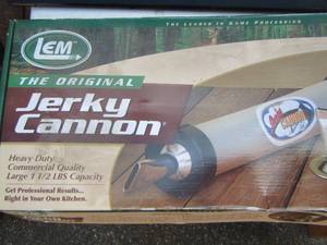 lot 126 image: lem the original jerky cannons in box