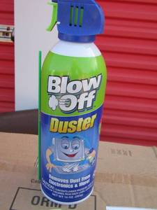 lot 130 image: blow off duster cans qty 7