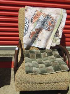 lot 144 image: vintage spring loaded chair