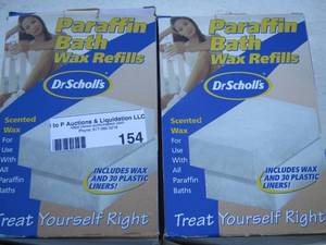 lot 154 image: dry. Scholls paraffin bath wax refills qty 2 boxes