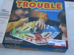 lot 155 image: vintage antique trouble game