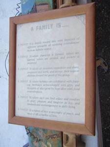 lot 165 image:  A family is quote wall sign, qty 2 floral wall signs
