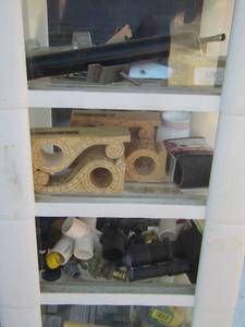 lot 171 image: 4 draw storage organizer with misc. tools