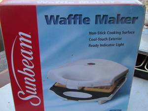 lot 179 image: sunbeam waffle maker