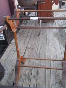 lot 193 image: wooden quilt rack