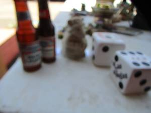 lot 208 image: Budweiser sp shakers, las Vegas dice sp shakers, bunny s shaker