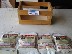 lot 246 image: 4 new packs of backwoods seasoning 2 are hot Italian 2 are sweet Italian