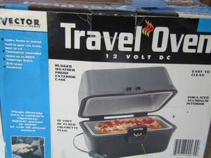 lot 253 image: 12 volt travel oven with cigarette plug for cartruck use
