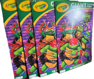 lot 10 image: 4 Giant Ninja Turtle Coloring Pages