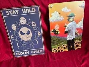 lot 13 image: Metal Signs See Pic 2 Pieces