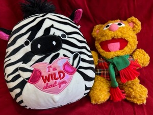 lot 27 image: Zebra Squish-mallow and Fazzie The Bear