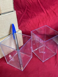lot 90 image: 4 boxes with two desk organizers in each box pen for size