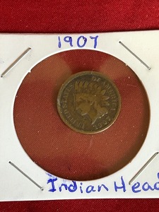 lot 102 image: 1907 Indian Head Cent