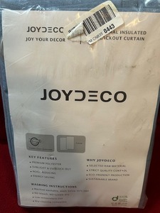 lot 146 image: Joy Deco insulated blackout curtains, 52 x 72