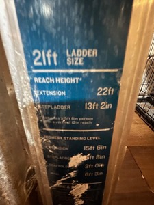 lot 153 image: Werner multi position pro ladder 375 pound capacity 22 foot extension 13 foot step ladder adjustable heights