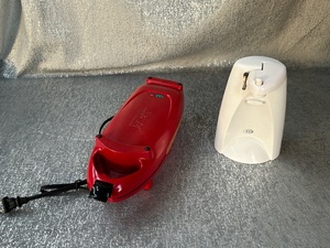 lot 221 image: Two kitchen appliances an omelette maker, and a can opener