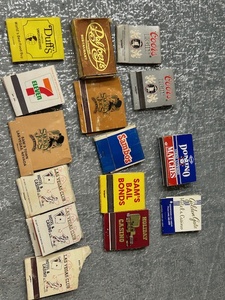 lot 240 image: Match collection15 vintage matchbooks