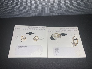lot 4 image: Sterling new earrings 2 sets as shown