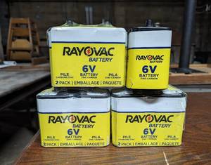 lot 33 image: NEW - 7 Pc Set of Rayovac 6V Batteries (3 Unopened Boxes  1 Opened)
