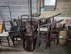 lot 31 image: Large 15 Mixed Lot of ChairsParts