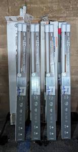 lot 21 image: Large Mixed Lot of Boxes of 4 LED Cool White Direct Replacement T12 40w Bi-Pin Based Fluorescent Tube Bulbs (4 Boxes Unopened)