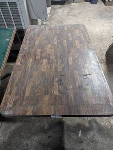 lot 82 image: Brown Wood Restaurant Table (30x48) wo Screws