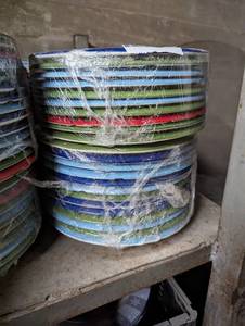 lot 48 image: Lot of Multi-colored Christmas Decorative Plates