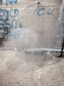 lot 44 image: 3 Pc Plexiglass Table Top Cover