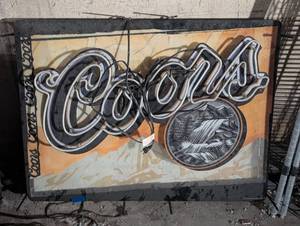 lot 204 image: Coors Waterfall Neon Light Sign